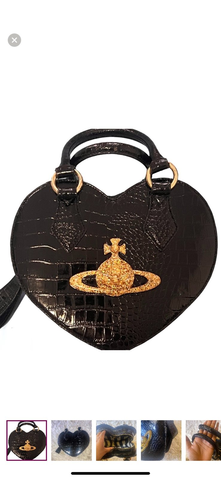 VIVIENNE WESTWOOD CHAUNCERY HEART BAG