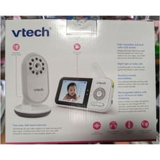 VTech 2.8 Digital Video Baby Monitor with Night Light White VM3258