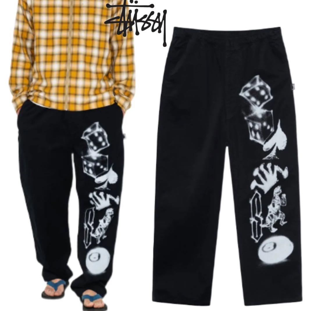 【在庫僅少】 STUSSY】AIRBRUSH ICON BEACH PANT パンツ