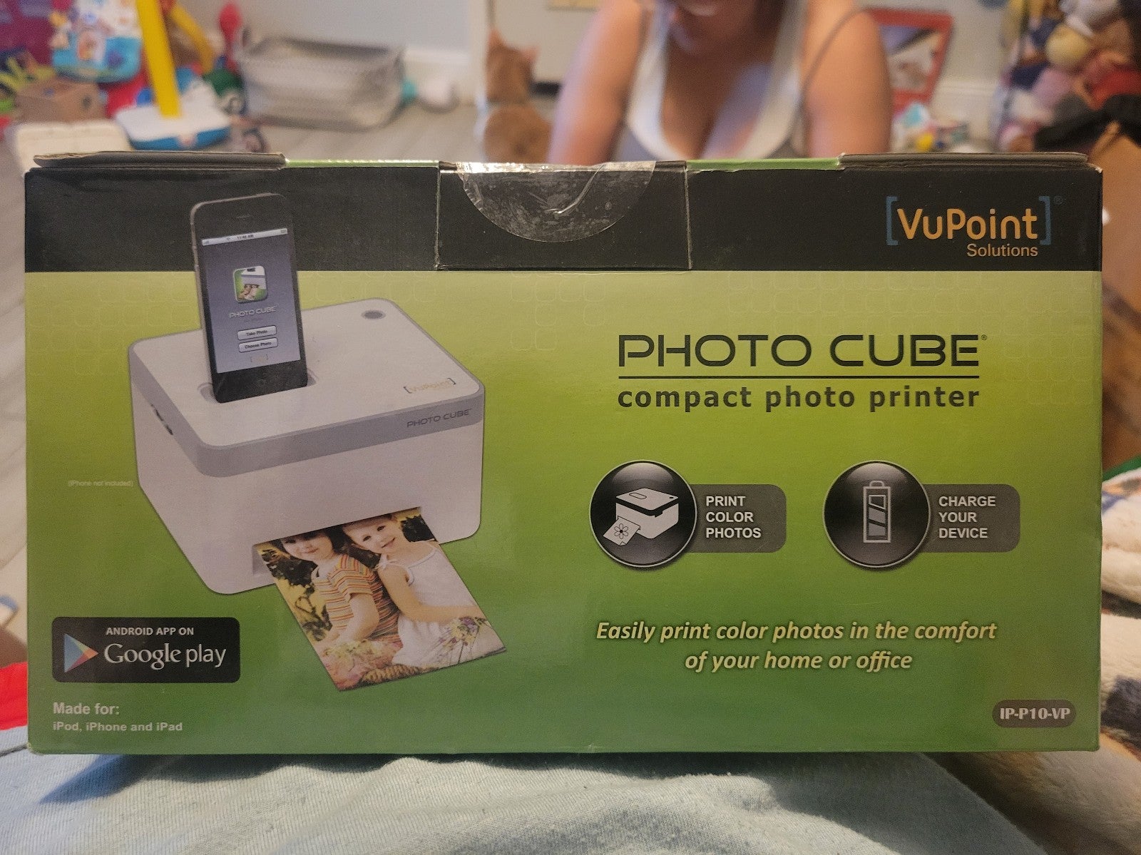 New Vupoint Solutions PHOTO CUBE Compact Photo Printer Wi-Fi Model IP-P10-VP