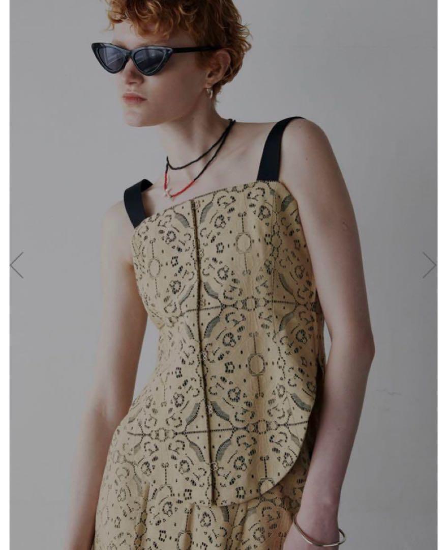 高品質 Sold Out BUSTIER LACE MODUALL VINTAGE Ameri - トップス