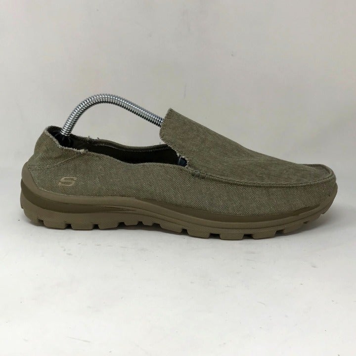 Skechers Mens Superior Milford 64368 Taupe Casual Loafer Shoes Slip On Size 10