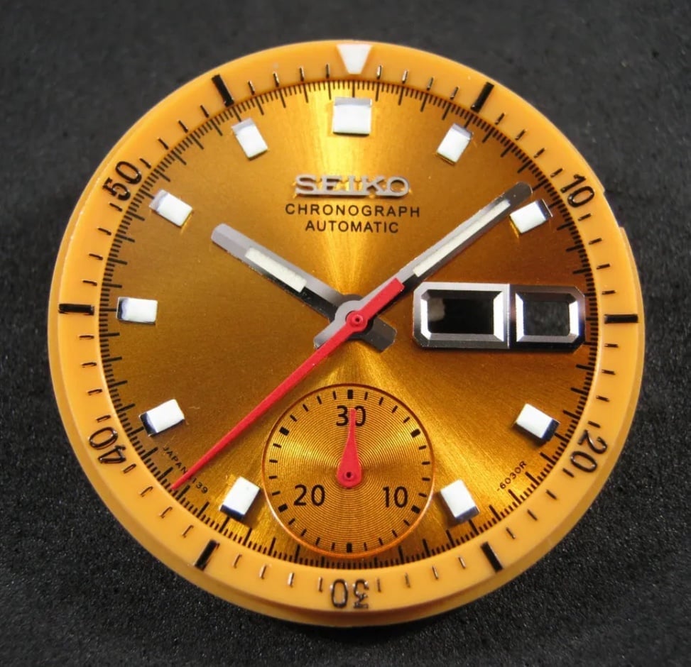 #1163 NEW 1 SET POGUE 6139-6002 YELLOW GOLD DIAL, HANDS, INNER and OUTER BEZEL