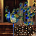 Peacock Garden Decor Outdoor Solar Lights Pathway Stake Metal Lights Garden Deco