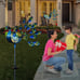 Peacock Garden Decor Outdoor Solar Lights Pathway Stake Metal Lights Garden Deco