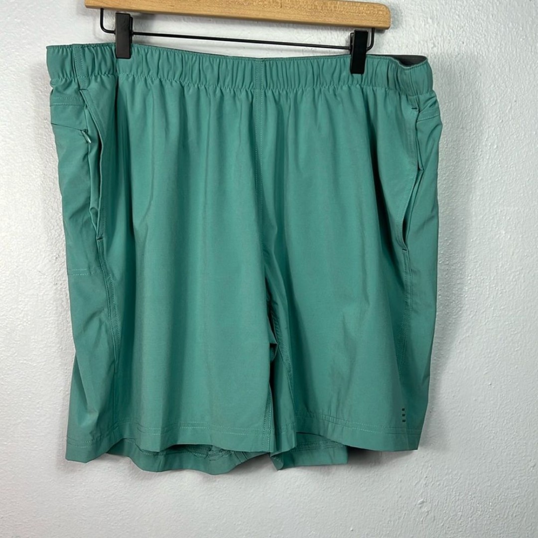 Free Fly Aqua Green Elastic Drawstring Waist Fishing Outdoor Shorts XXL