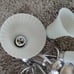 Brushed nickel, 5-arm chandelier