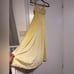 70s butter yellow and cream floral lace slip dress cottagecore fairy vintage