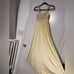 70s butter yellow and cream floral lace slip dress cottagecore fairy vintage