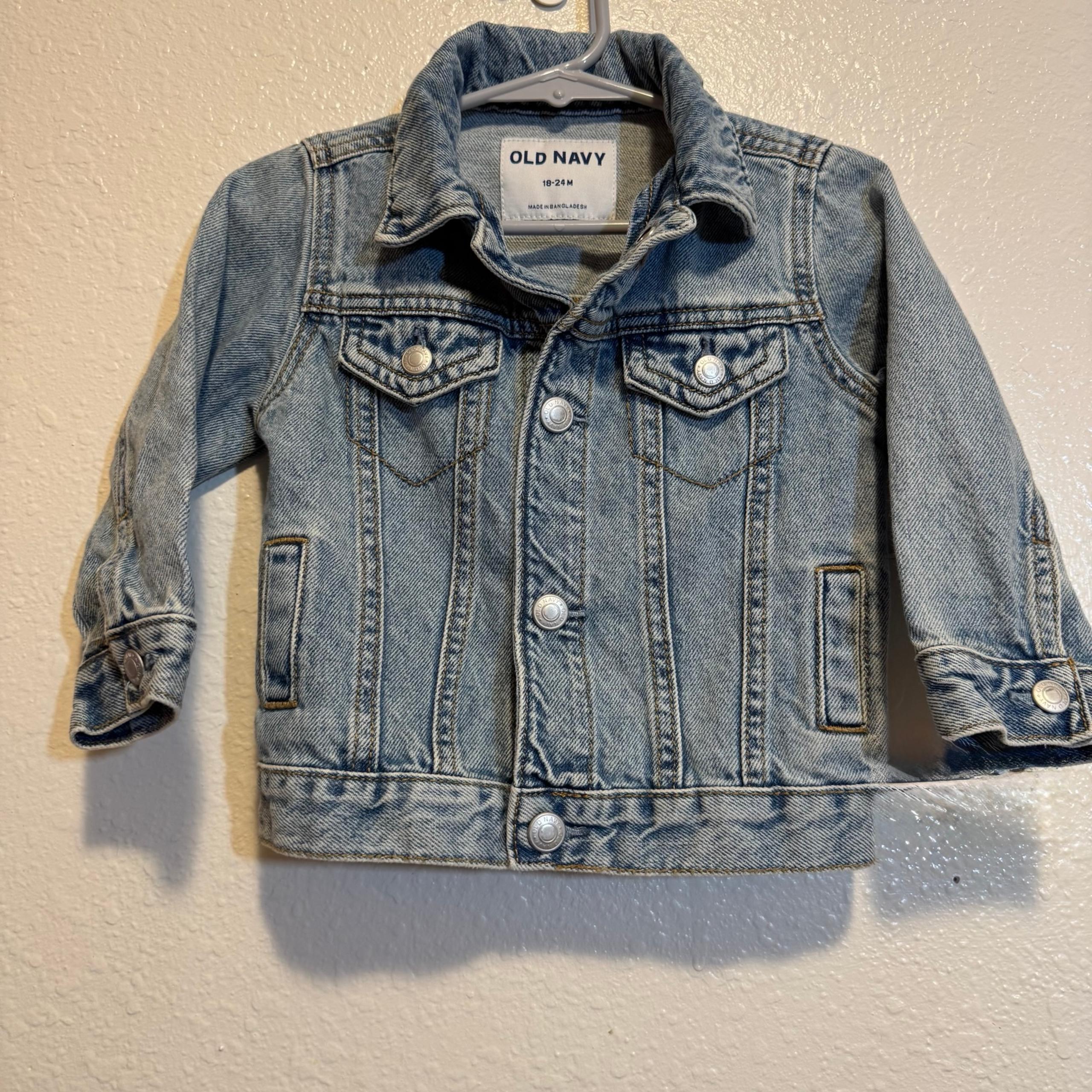 Old Navy Blue Jean Jacket Size 18-24 Months