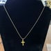 14K Solid Italian Gold. Tested &Stamped -Thick 18” chain with a beautiful cross