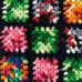 Granny Square Afghan Throw Rosanne Blanket Crochet Handmade Vintage 42x60