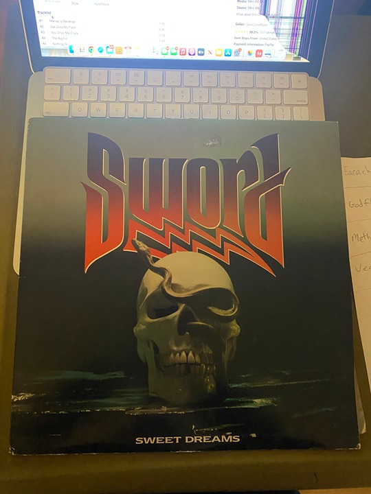 Sword *Sweet Dreams *LP *record *VG+/VG *1989 *Roadracer *RR 9476 *HEAVY METAL