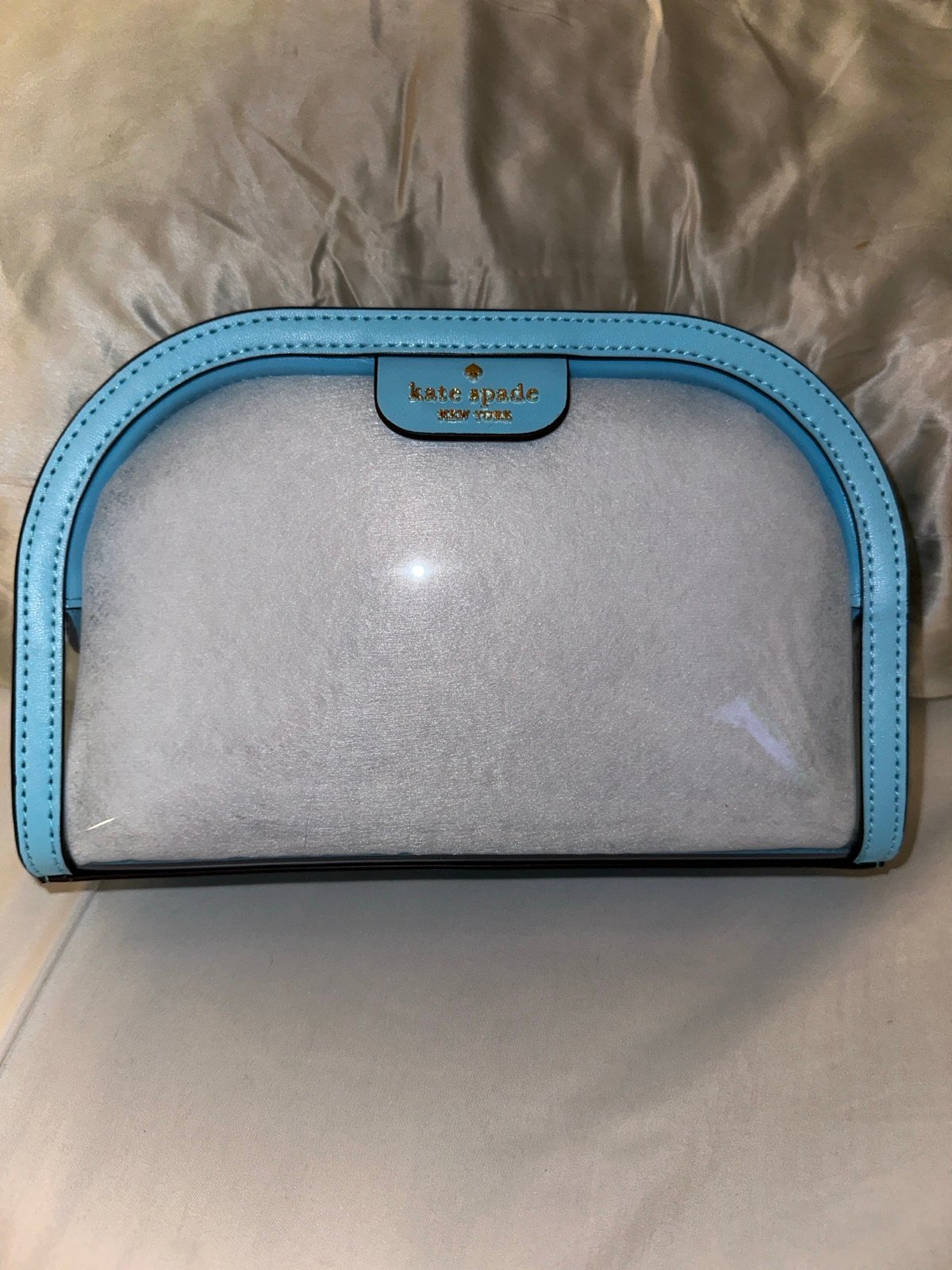 Kate Spade Clare See Through Small Dome Crossbody, Blue Agate
