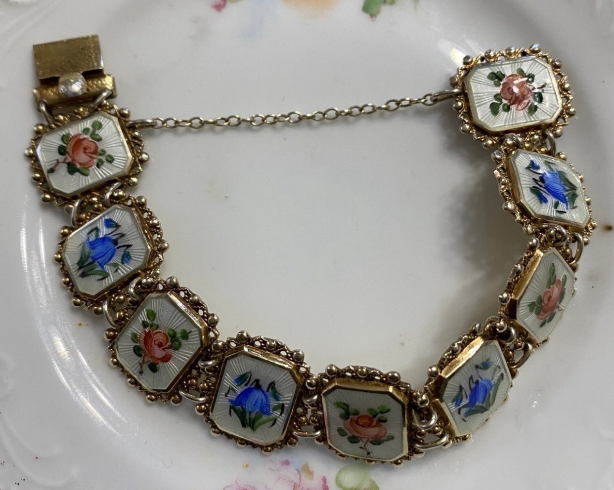Gorgeous VTG Arne Nordlie Sterling Guilloche Bracelet