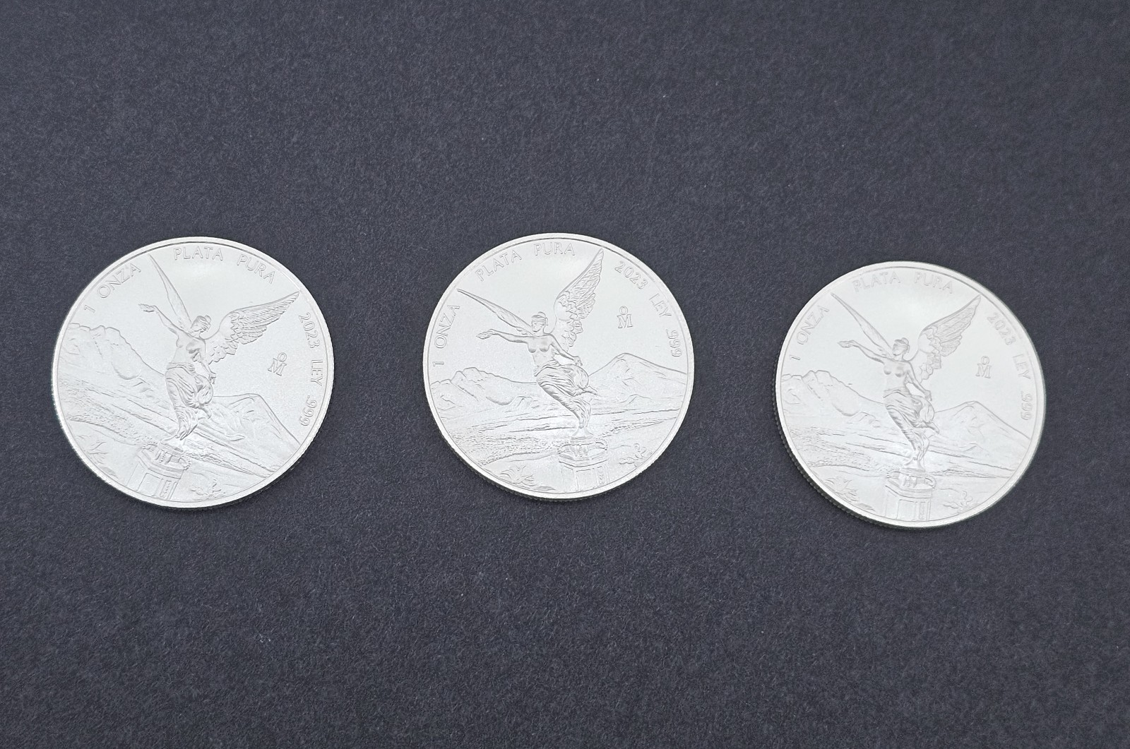2023 Mexico Silver Libertad 3x coins