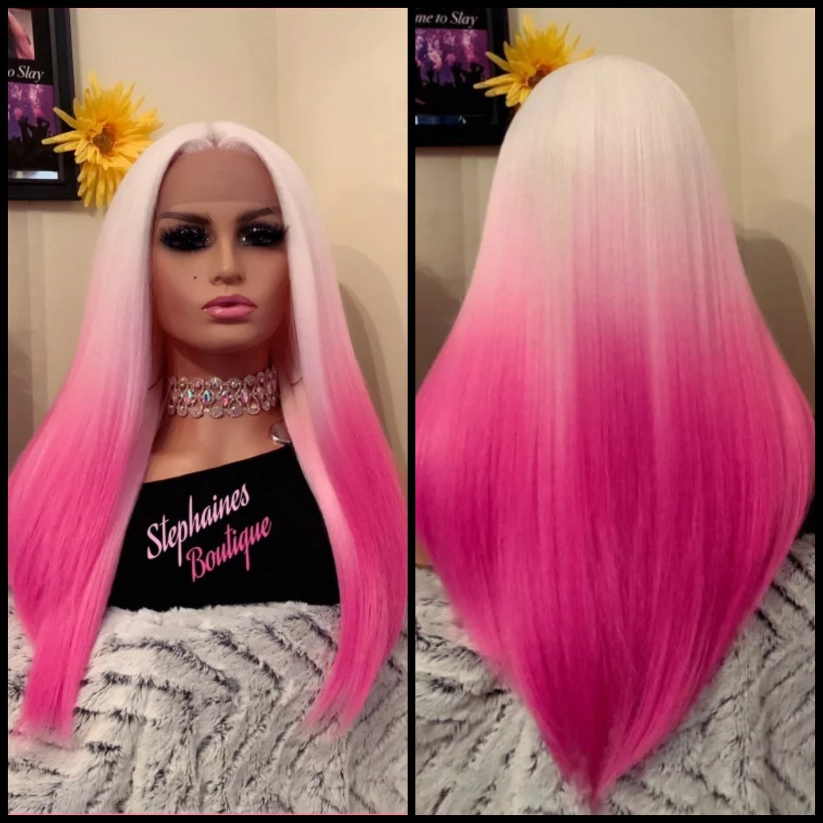 Human Hair Blended Lace Front Wig
