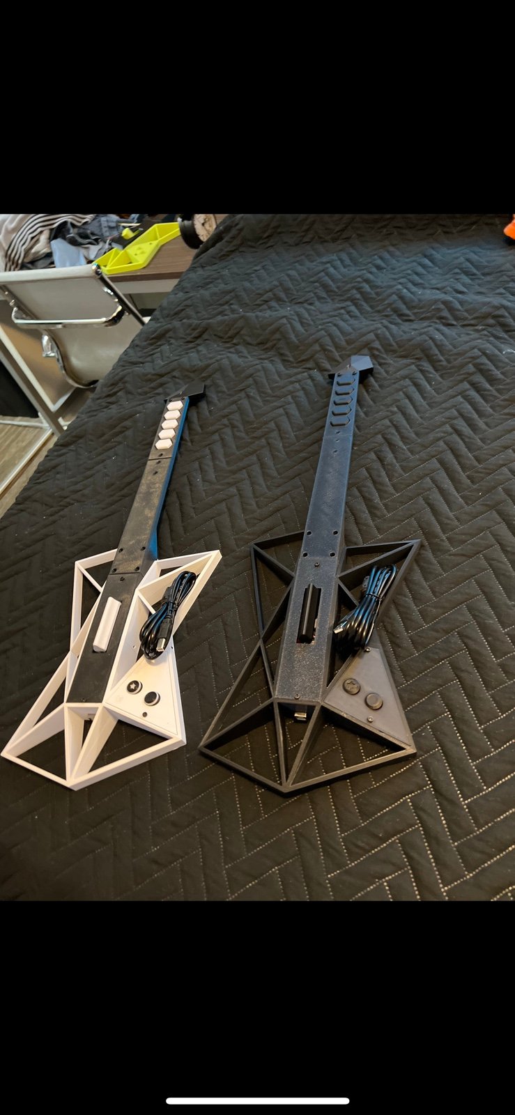 3D printed guitar hero guitars