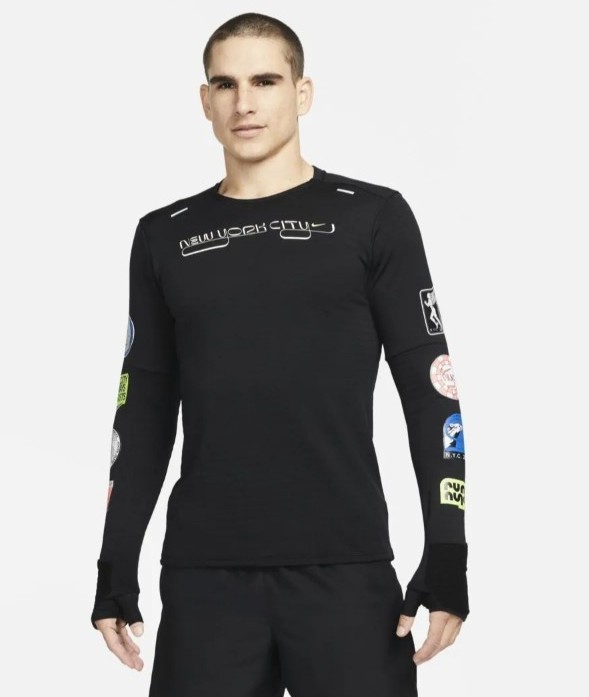 NWT Nike Running Therma Fit Repel Element NYC NEW YORK L/S Shirt XL DN7487-010