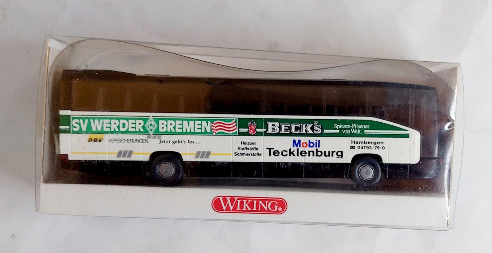 Wiking 714 07 Mercedes Benz 0404 RHD Bus SV Werder Bremen 1/87