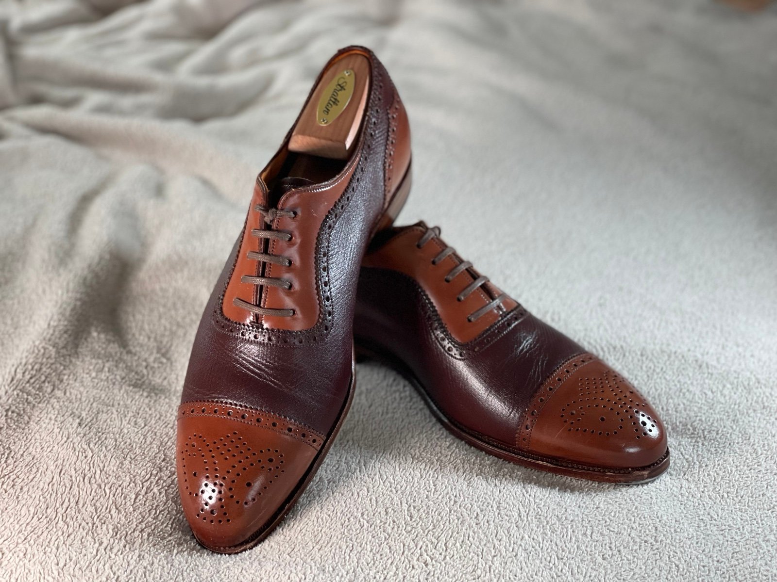 Carmina Spectator Oxford Shoes - UK 9, US 10, shell cordovan and bakers hatch