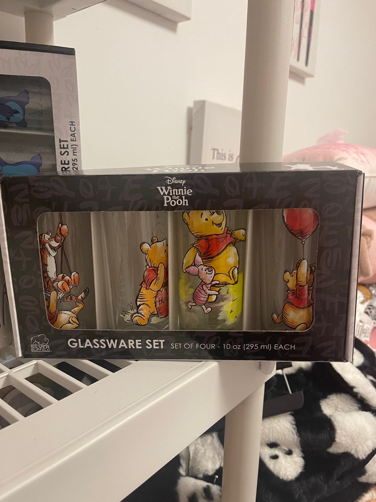Winnie the Pooh Collectible Glassware Set Of 4