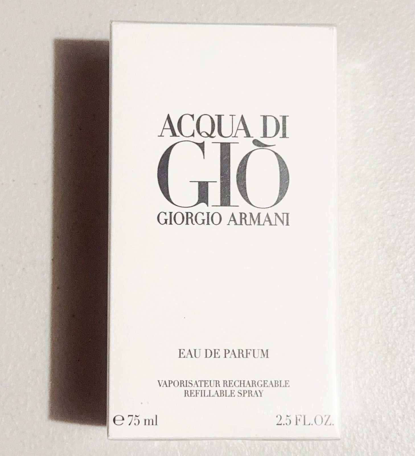 Acqua Di Gio by Giorgio Armani, 2.5 oz Eau De Parfum Refillable