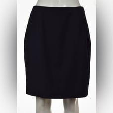 Ralph Lauren Women’s Blue 100% Wool Dressy or Casual Lined Pencil Skirt, Size 8