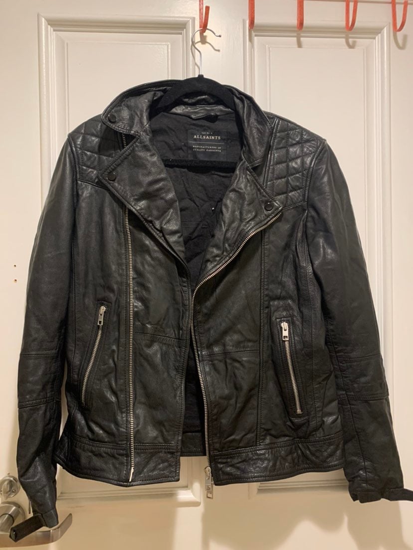 Leather jacket all saints