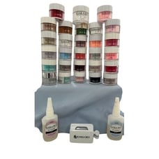 Kiara Sky Professional 28 Color Dip Powder Nail Kit with Base & Top Coat & Tray