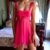 Victorias Secret Teddy Babydoll Chemise M Gold Label Pink Chiffon Skirt Fairy.