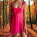 Victorias Secret Teddy Babydoll Chemise M Gold Label Pink Chiffon Skirt Fairy.