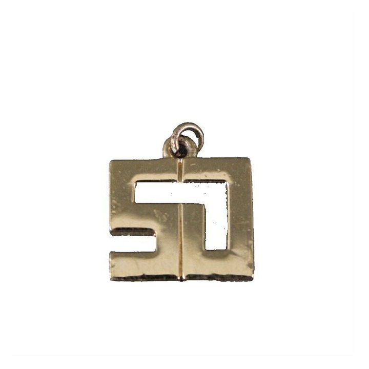 St John Goldtone Logo 1 Pendant Garment Zipper Pull
