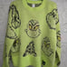 Nwt Girl Crew Neck Long Sleeve Pullover Cozy Dr. Seuss Grinch Sweater Sz XL Plus