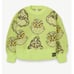 Nwt Girl Crew Neck Long Sleeve Pullover Cozy Dr. Seuss Grinch Sweater Sz XL Plus