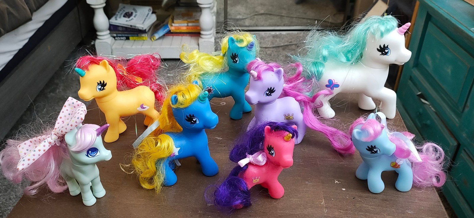 My Little Pony lot of 8 unicorn figures from the iconic 1980's