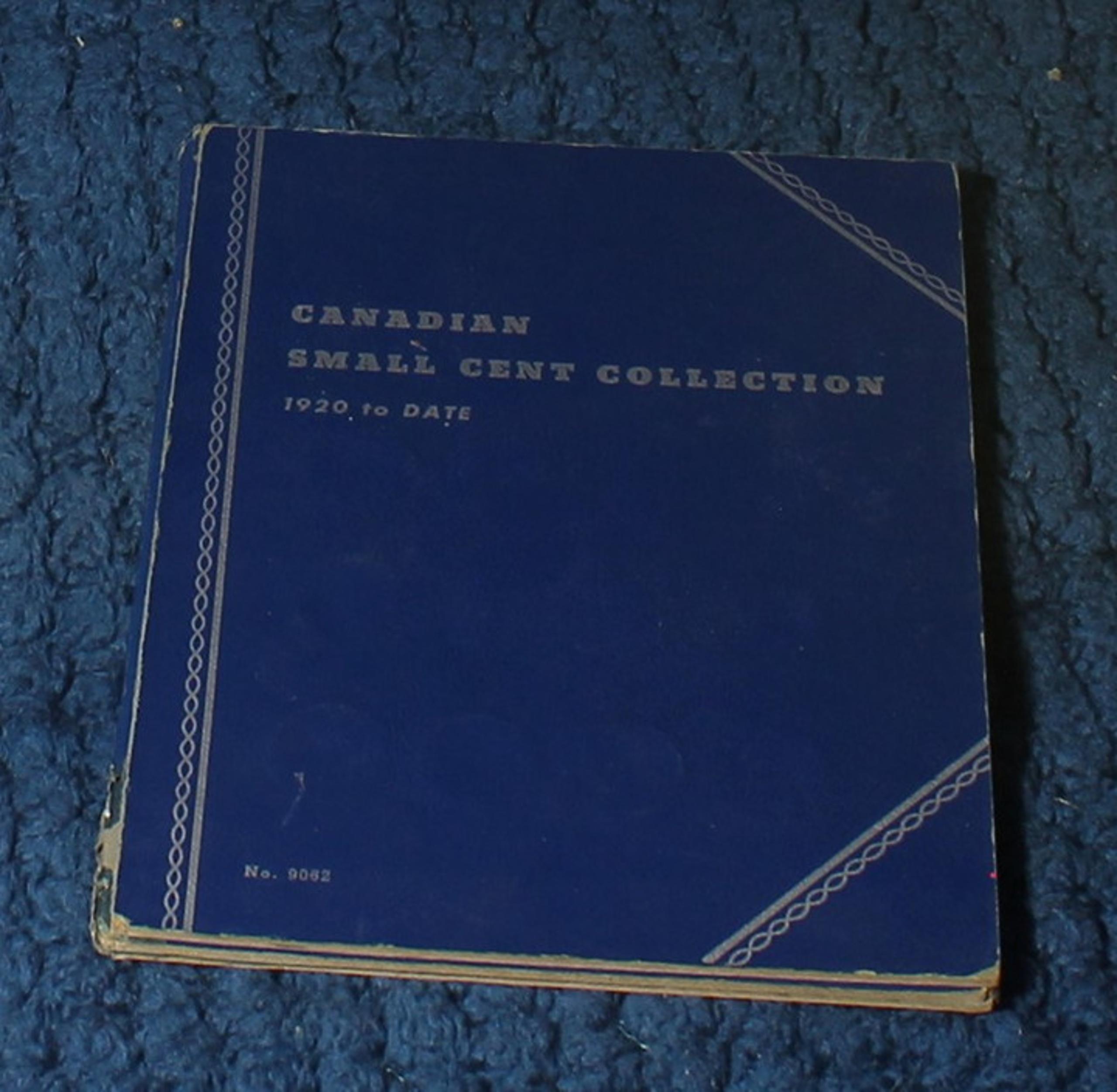 Canadian Small Cent Collection 1920 to Date Coin folder Lot M215