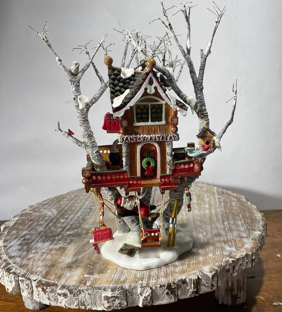 Dept 56 North Pole Woods Santa's Retreat Retired 2002 Treehouse Christmas