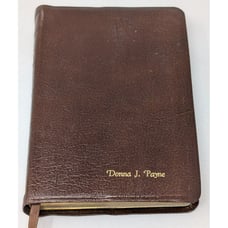 Holy Bible KJV Nelson 487 Br Brown Cowhide 1972 Reference King James VTG 1970s