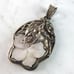 Womens Sterling Silver MOP Floral Pendant 23.6g E6028