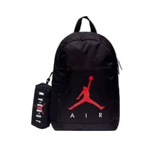 Nike Air Jordan Backpack With Pencil Case And Bottle Holder Black/Red