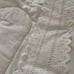 Vintage Full/Queen Comforter Quilt Cream Lace Trim Cottage Granny Core 74”x 84