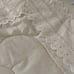 Vintage Full/Queen Comforter Quilt Cream Lace Trim Cottage Granny Core 74”x 84