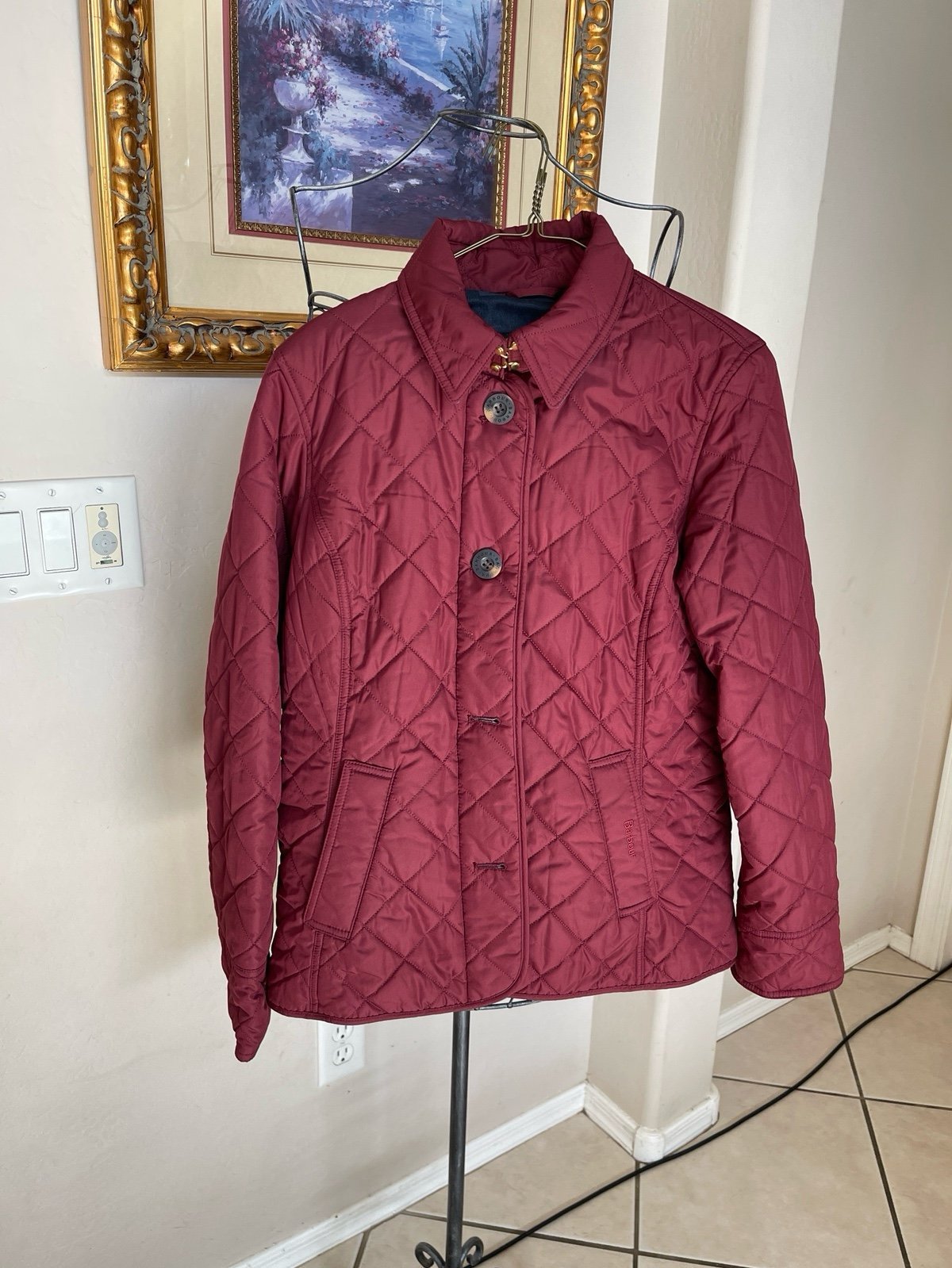 barbour jacket women size 8