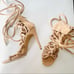 STEVE MADDEN Dancin Rope Lace Up Tie Wrap Gladiator Stiletto Heel Sandals 9.5