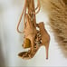 STEVE MADDEN Dancin Rope Lace Up Tie Wrap Gladiator Stiletto Heel Sandals 9.5