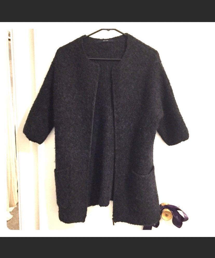 RONRON★韓国★人気★ALPACA JACQUARD HOOD ZIP-UP KNIT 3色 ALPACA JACQUARD HOOD ZIP-UP KNIT NAVY - RONRON 론론
