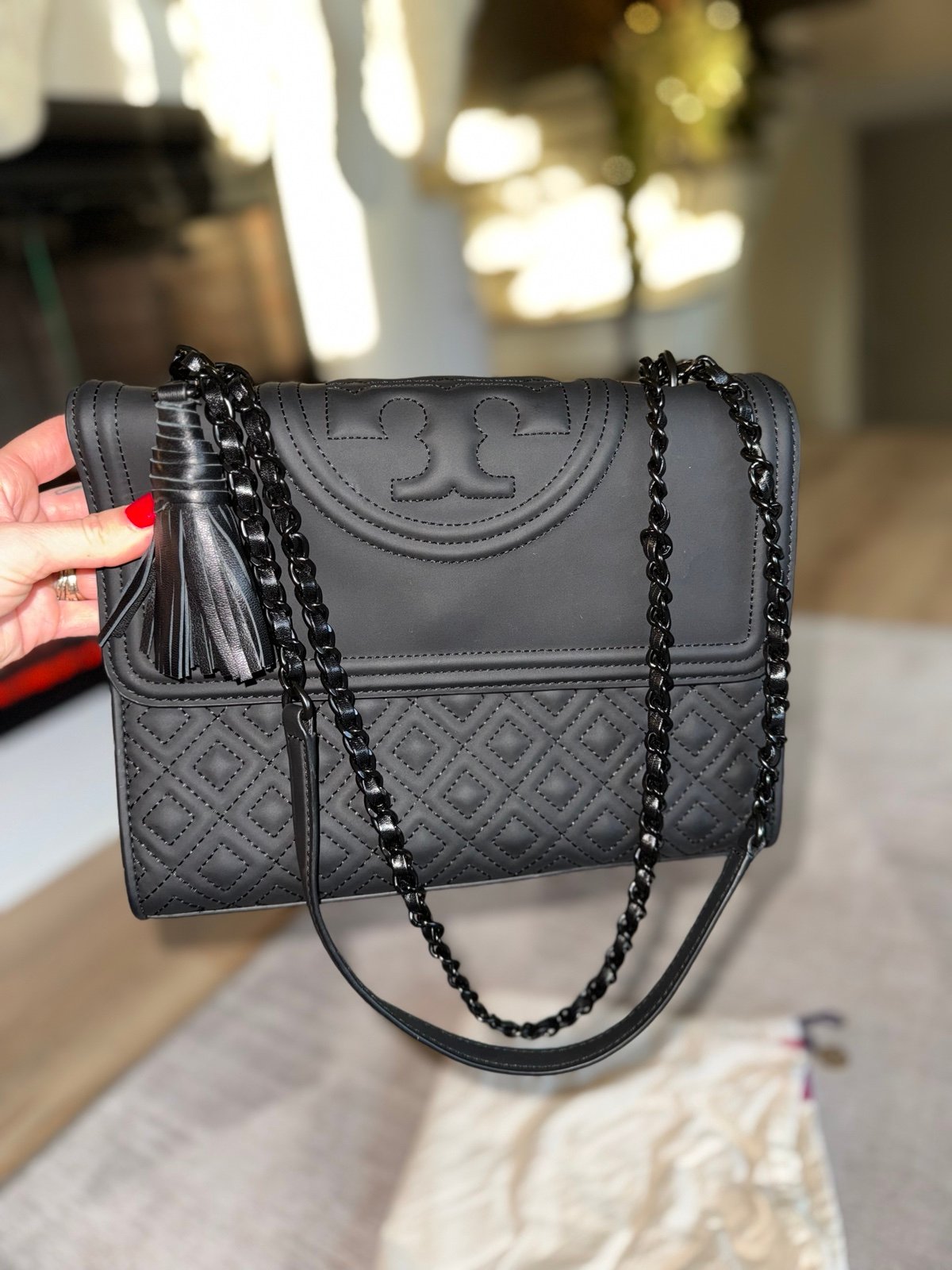 Tory Burch Fleming Matte Convertible Shoulder Bag