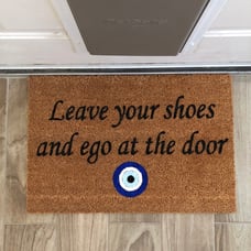 Leave Your Shoes & Ego At The Door Doormat