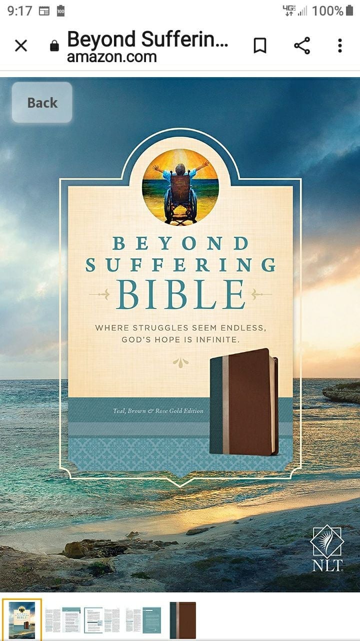 NLT BEYOND SUFFERING BIBLE JONI EARECKSON TADA